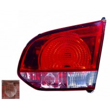 Volkswagen Golf 2009-2013 Inner (Boot) Red/Clear (Replaces Hella) Rear Light Unit Driver Side